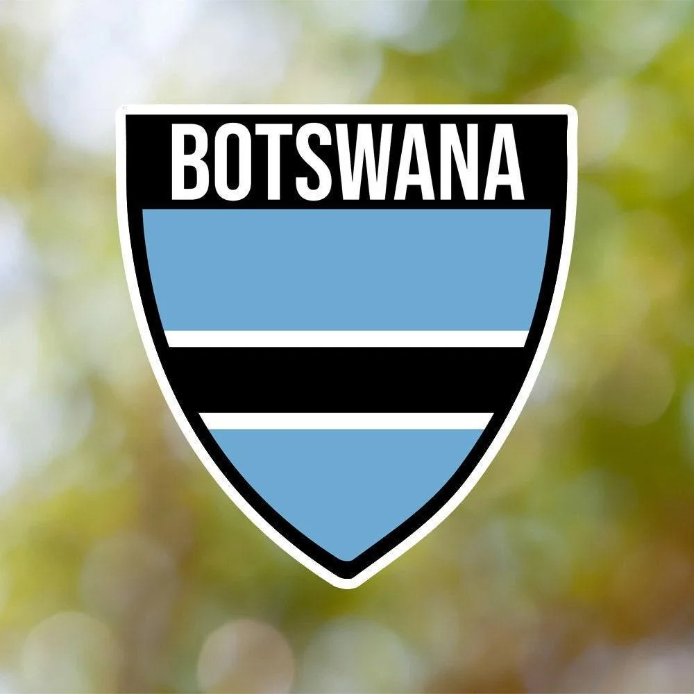 Botswana Shield Sticker