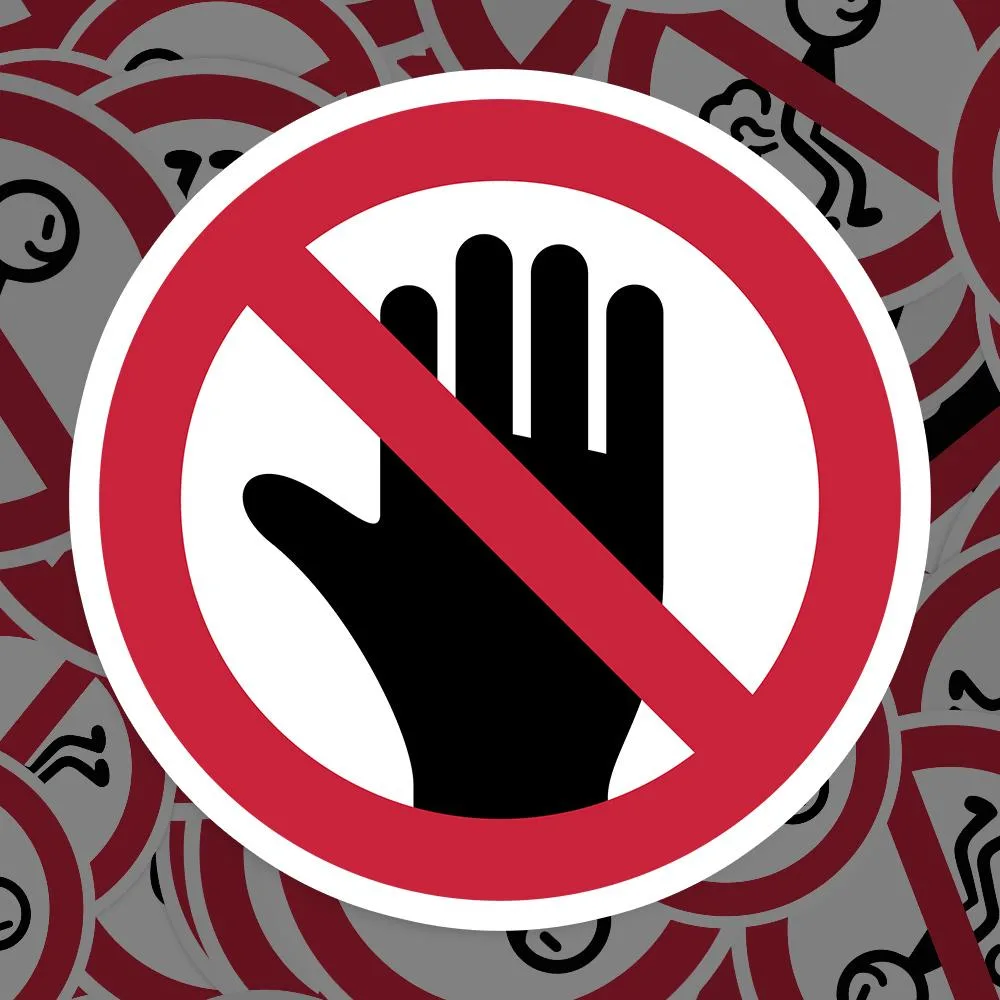 Do Not Enter Sticker