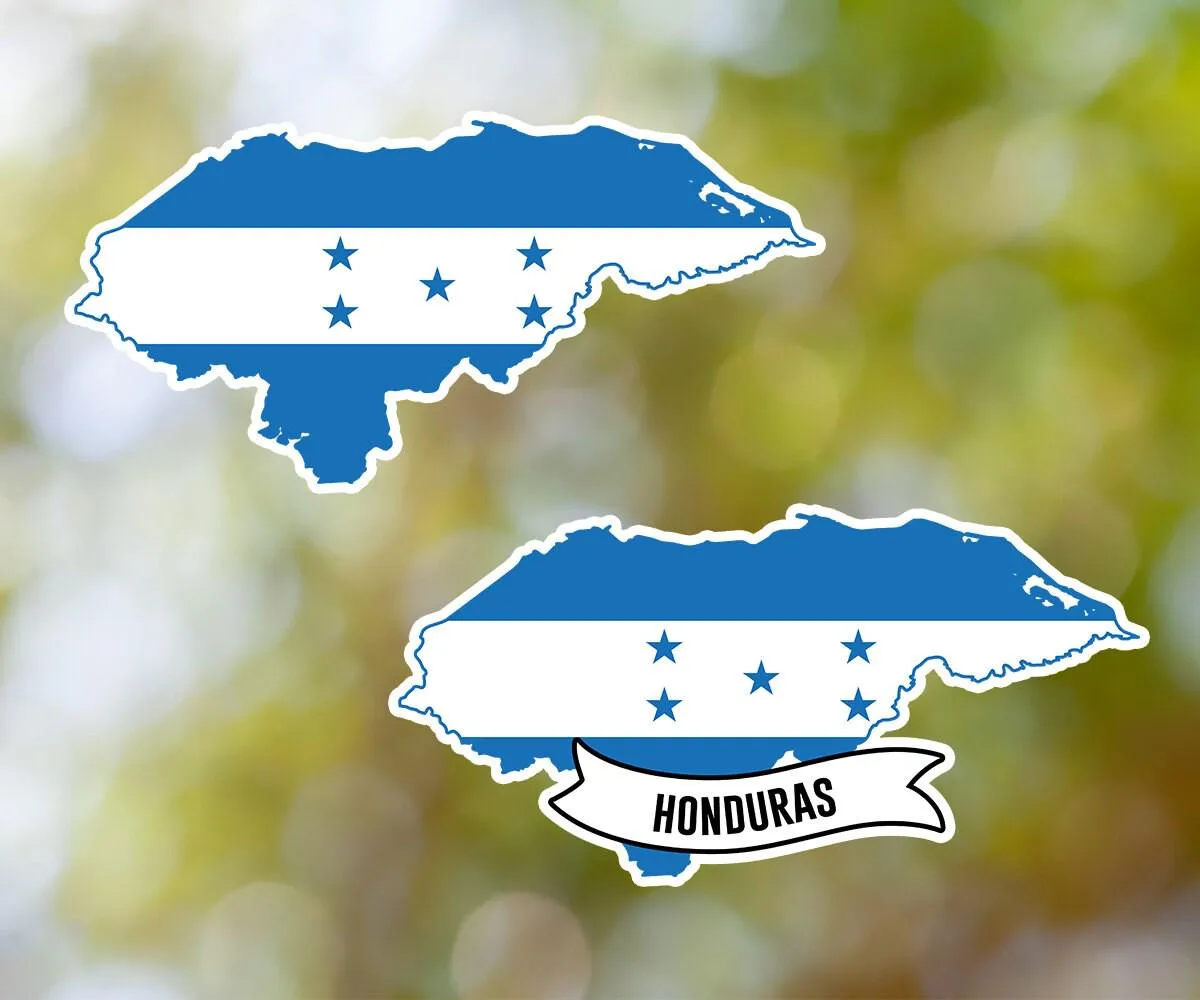 Honduras Country Shaped Sticker