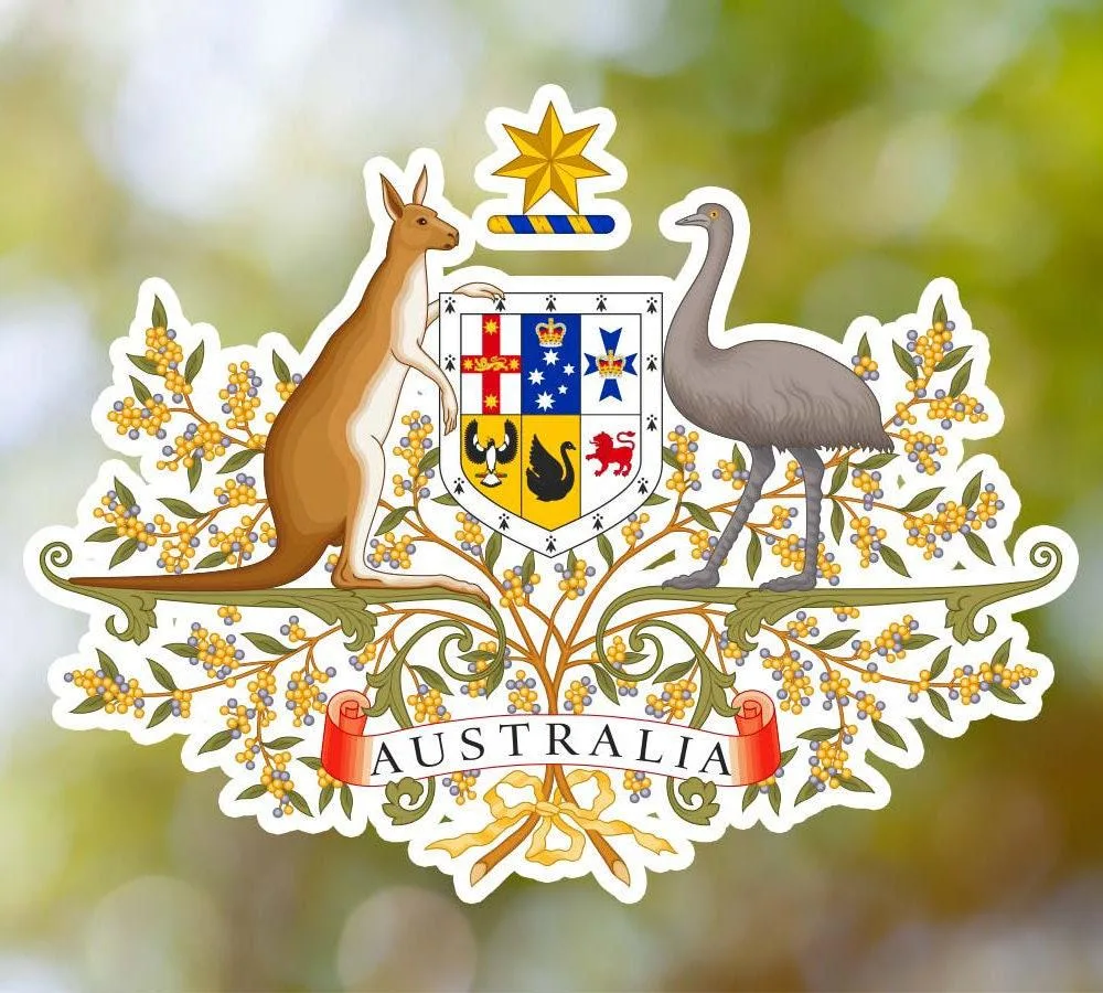 Australia Coat of Arms Sticker