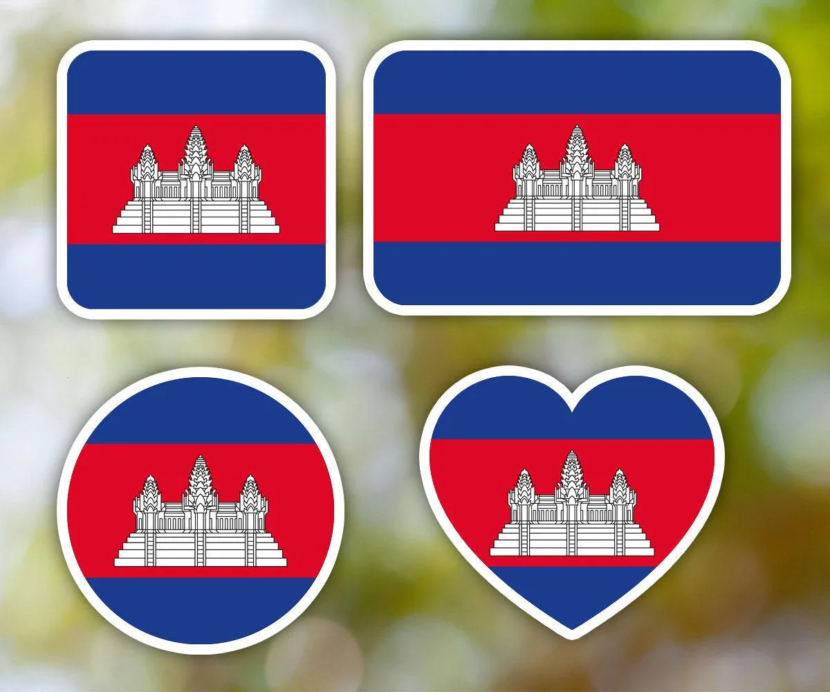 Cambodia Geometric Sticker