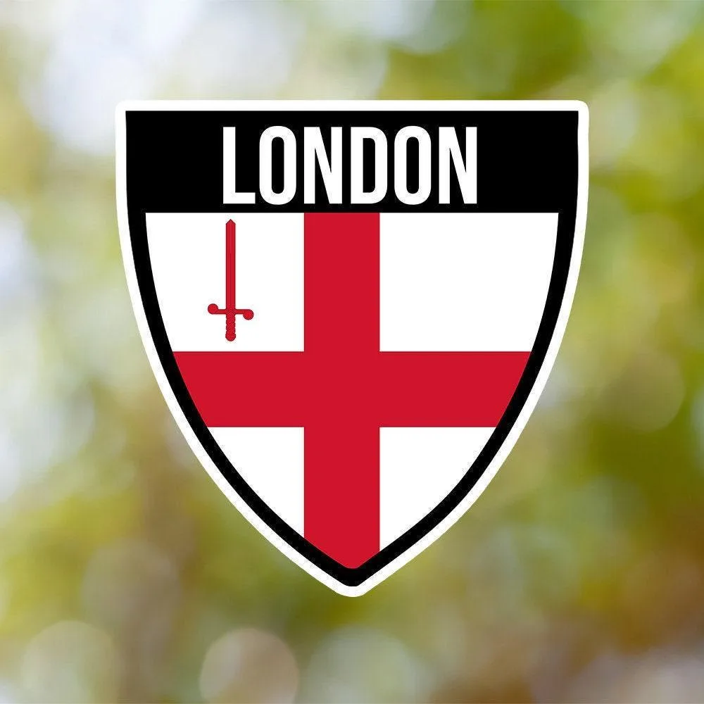 London Shield Sticker
