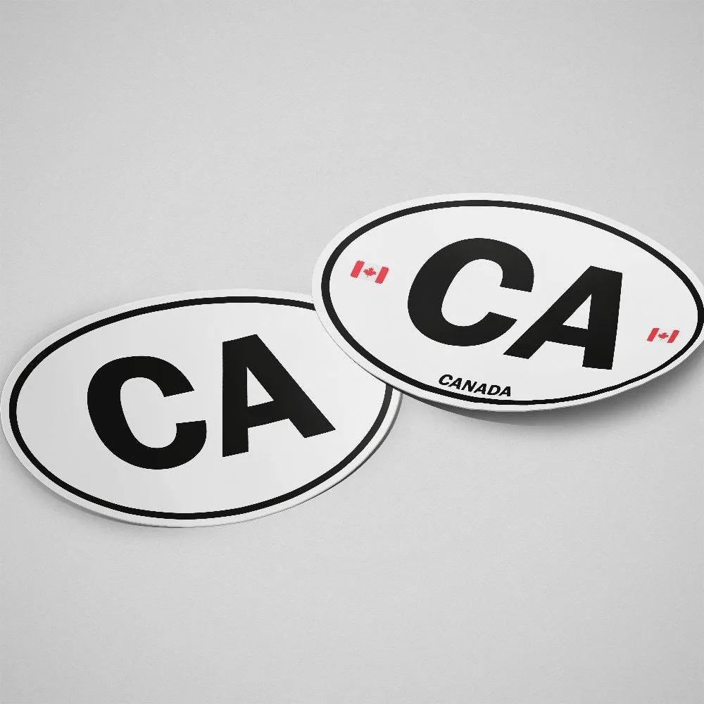 Canada Sticker Oval White