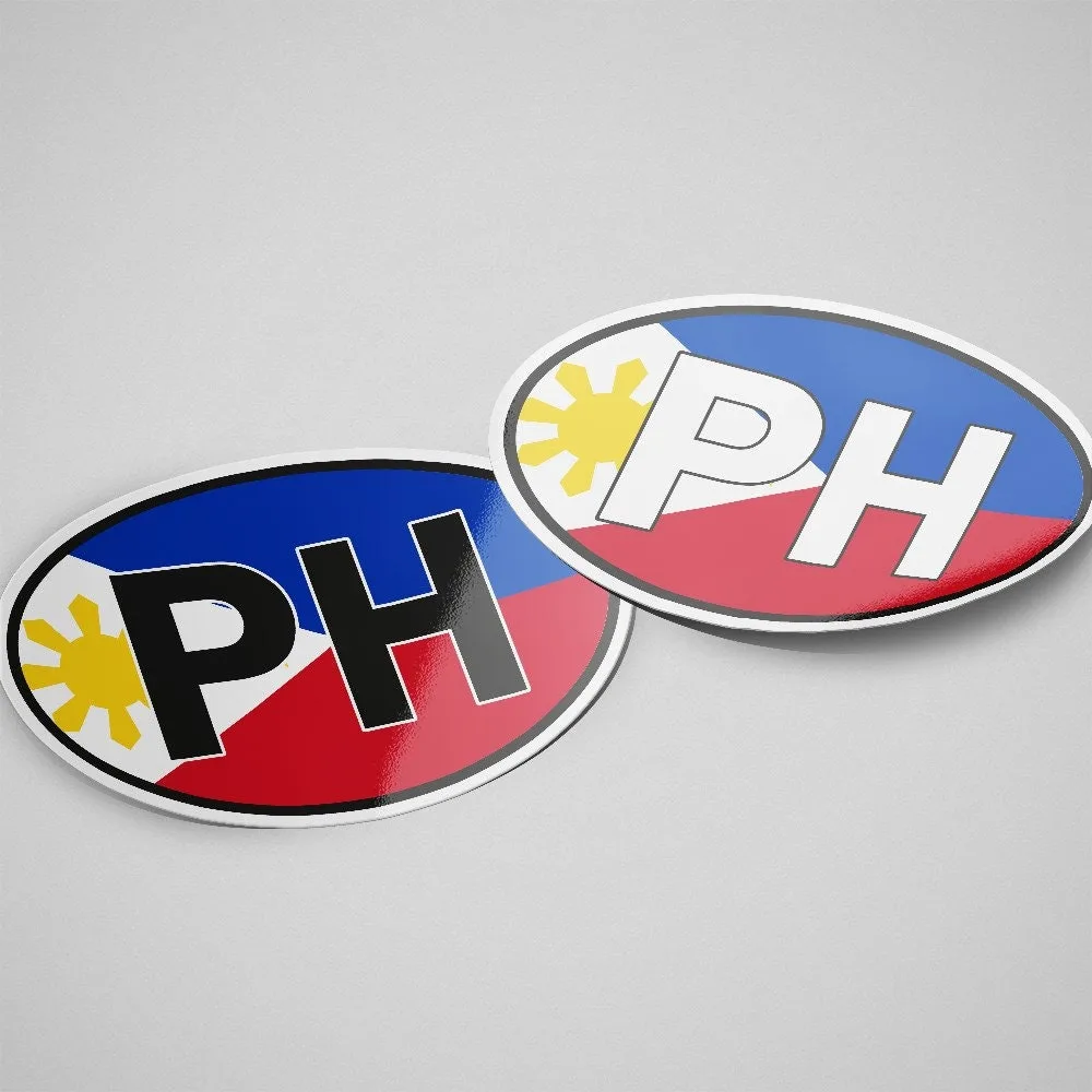Philippines Sticker Oval Flag