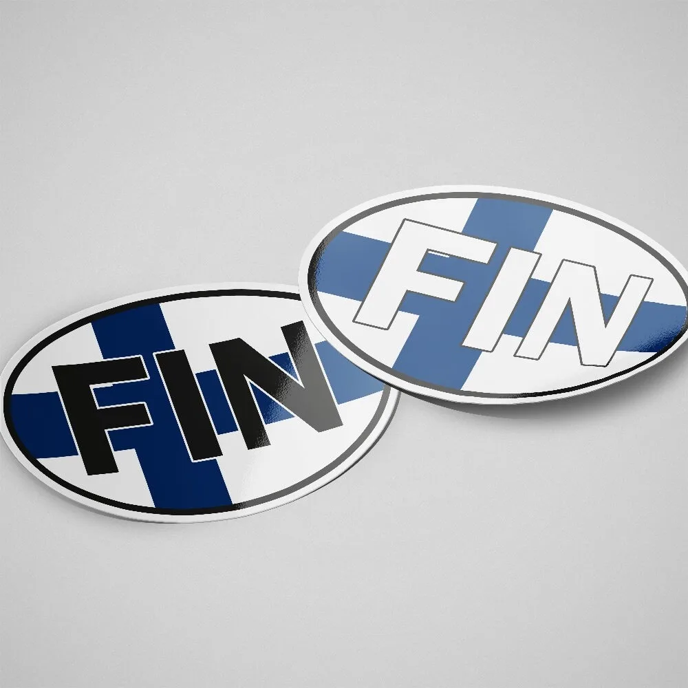 Finland Sticker Oval Flag