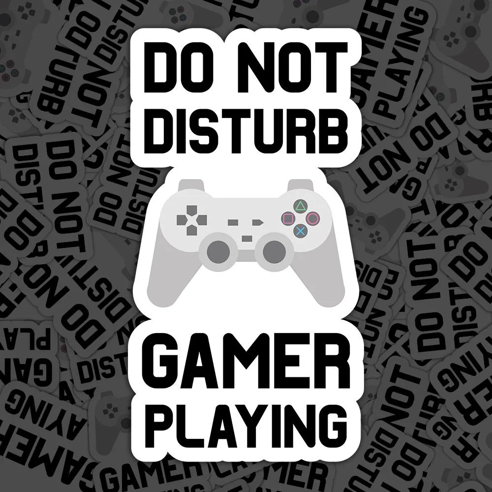 Do Not Disturb Gamer Playing Sticker
