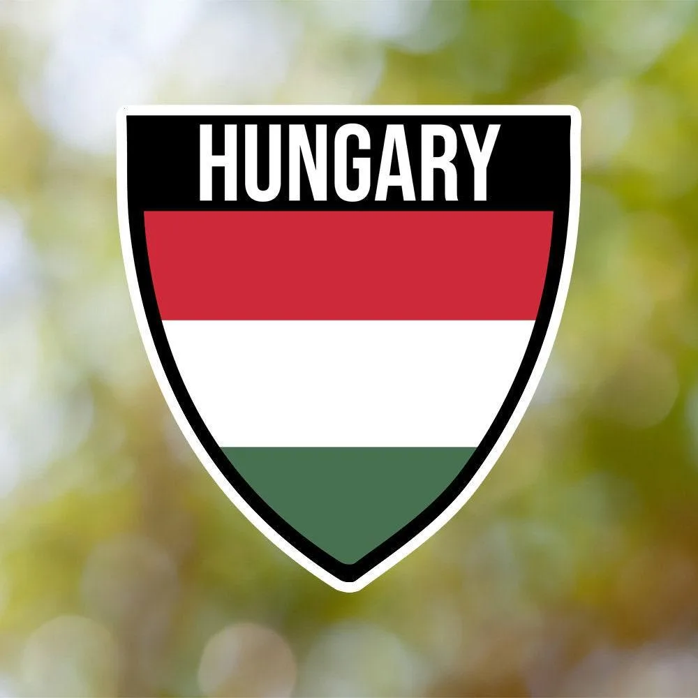 Hungary Shield Sticker
