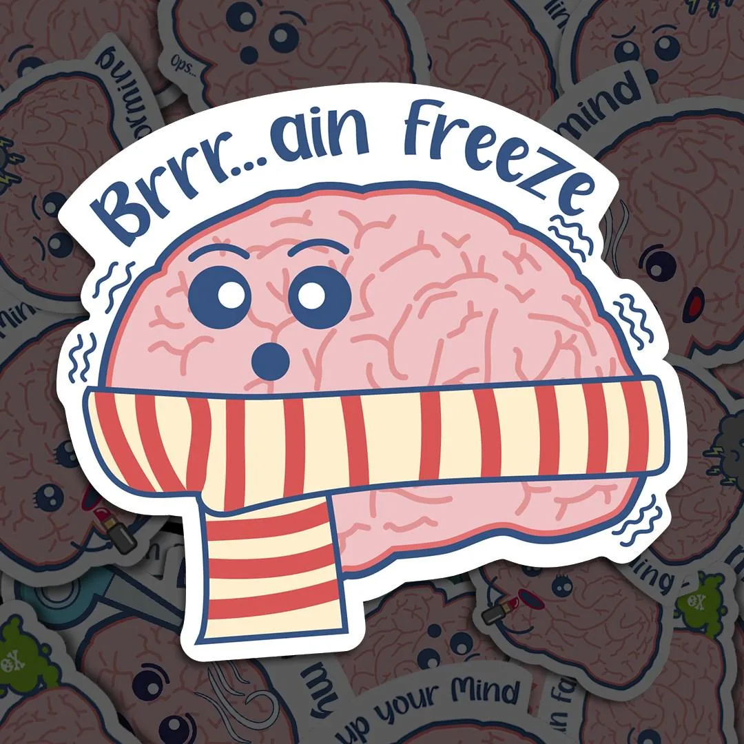 Brain Freeze Meme Sticker