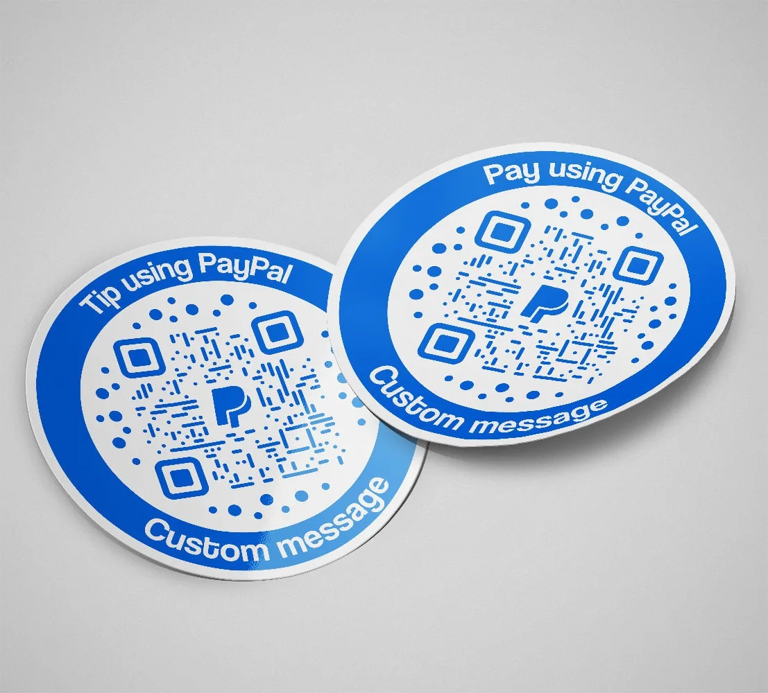 PayPal Circle QR sticker