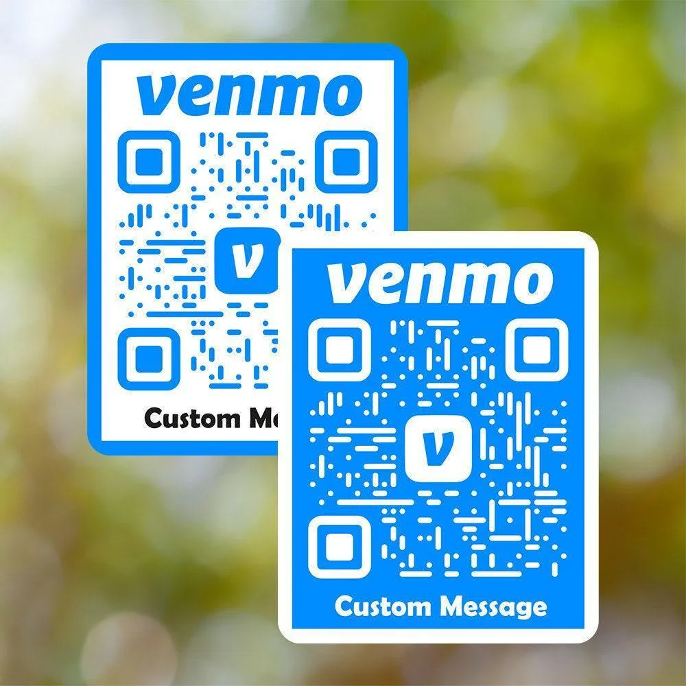 Custom Venmo QR Code Sticker