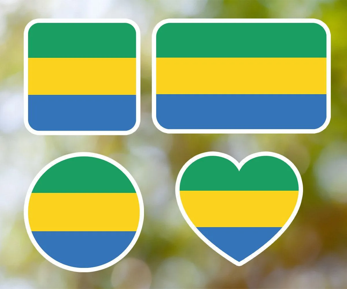 Gabon Geometric Sticker