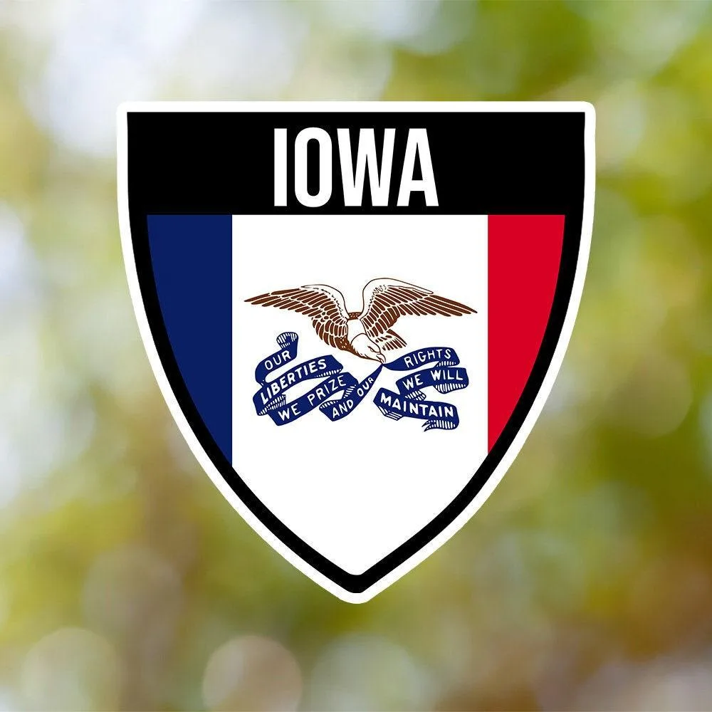 Iowa Shield Sticker
