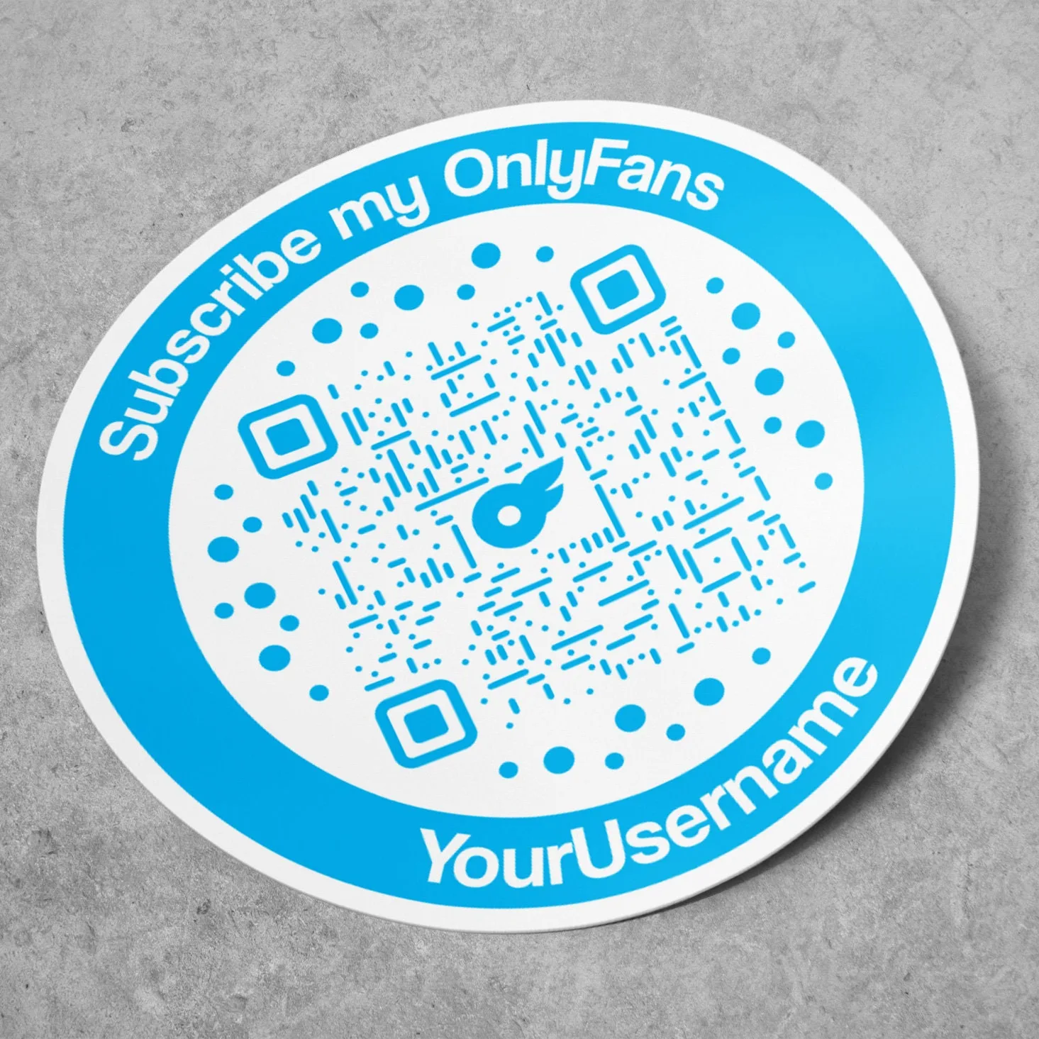 OnlyFans Circle QR sticker