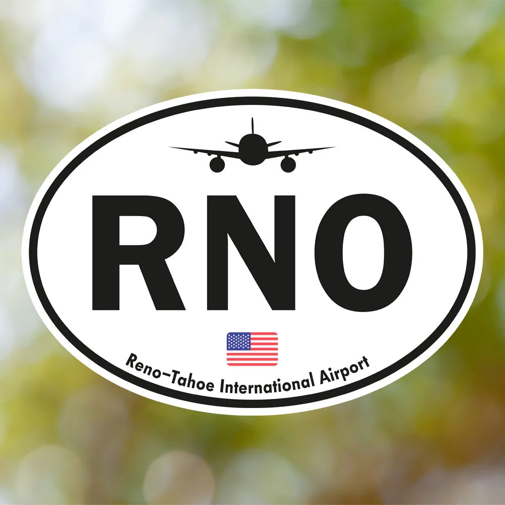 Reno Airport Sticker (Oval Vintage)