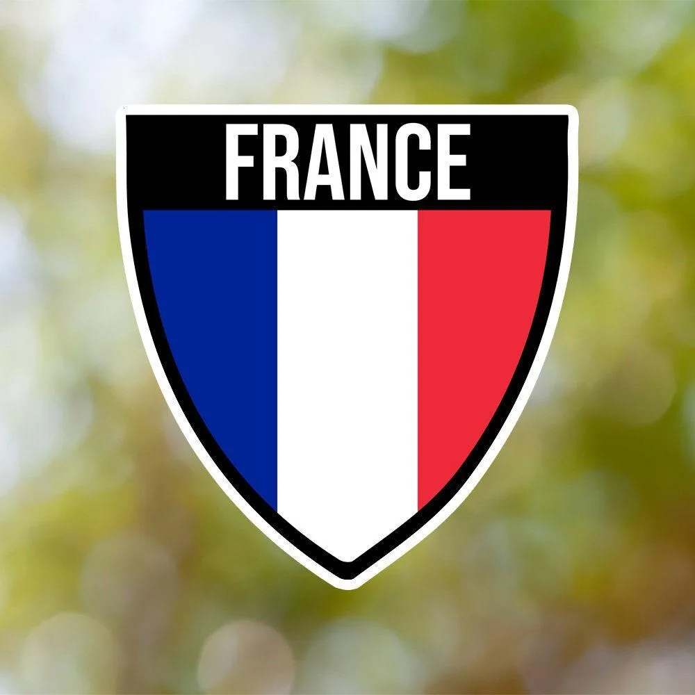 France Shield Sticker