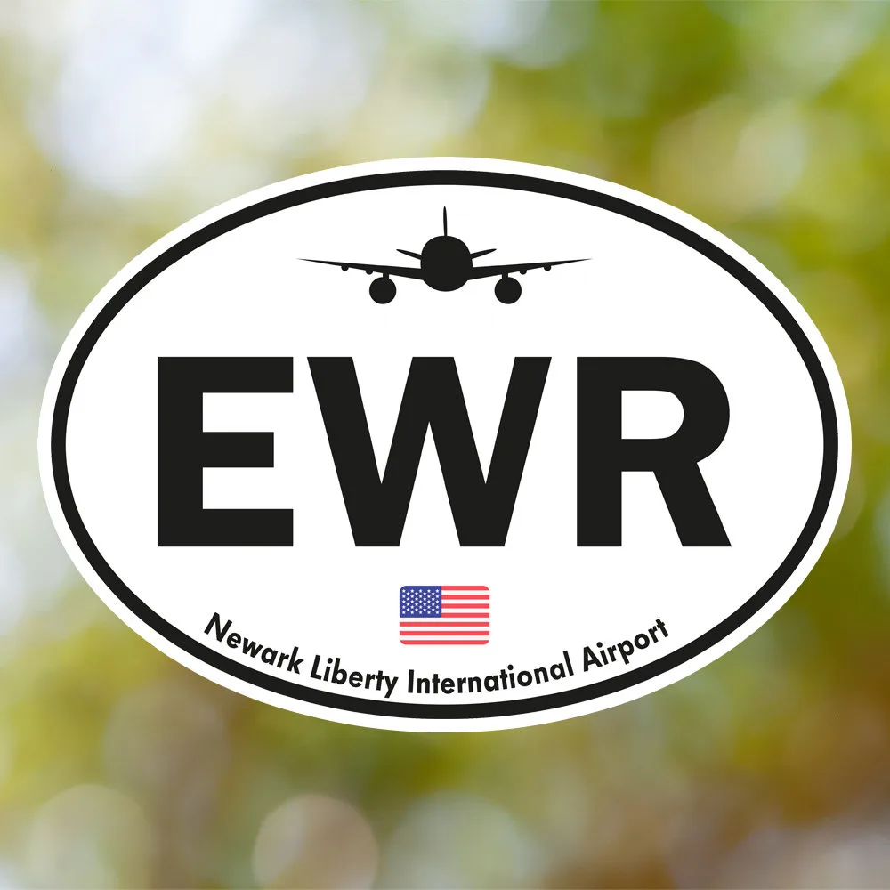 Newark Airport Sticker (Oval Vintage)