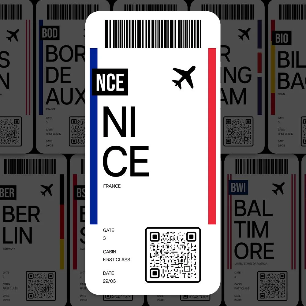 NCE Nice Airport Sticker
