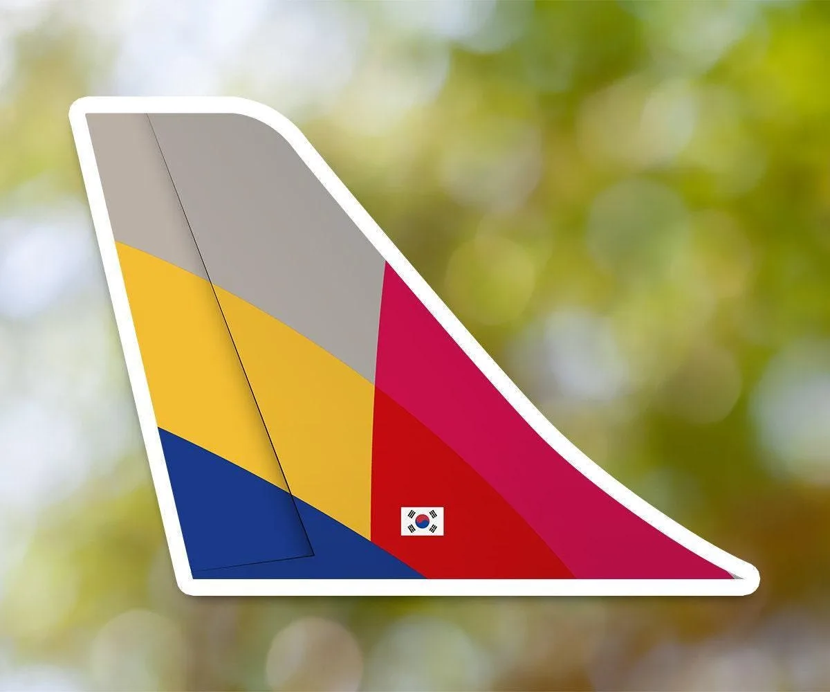 Asiana Airlines Tailplane Sticker