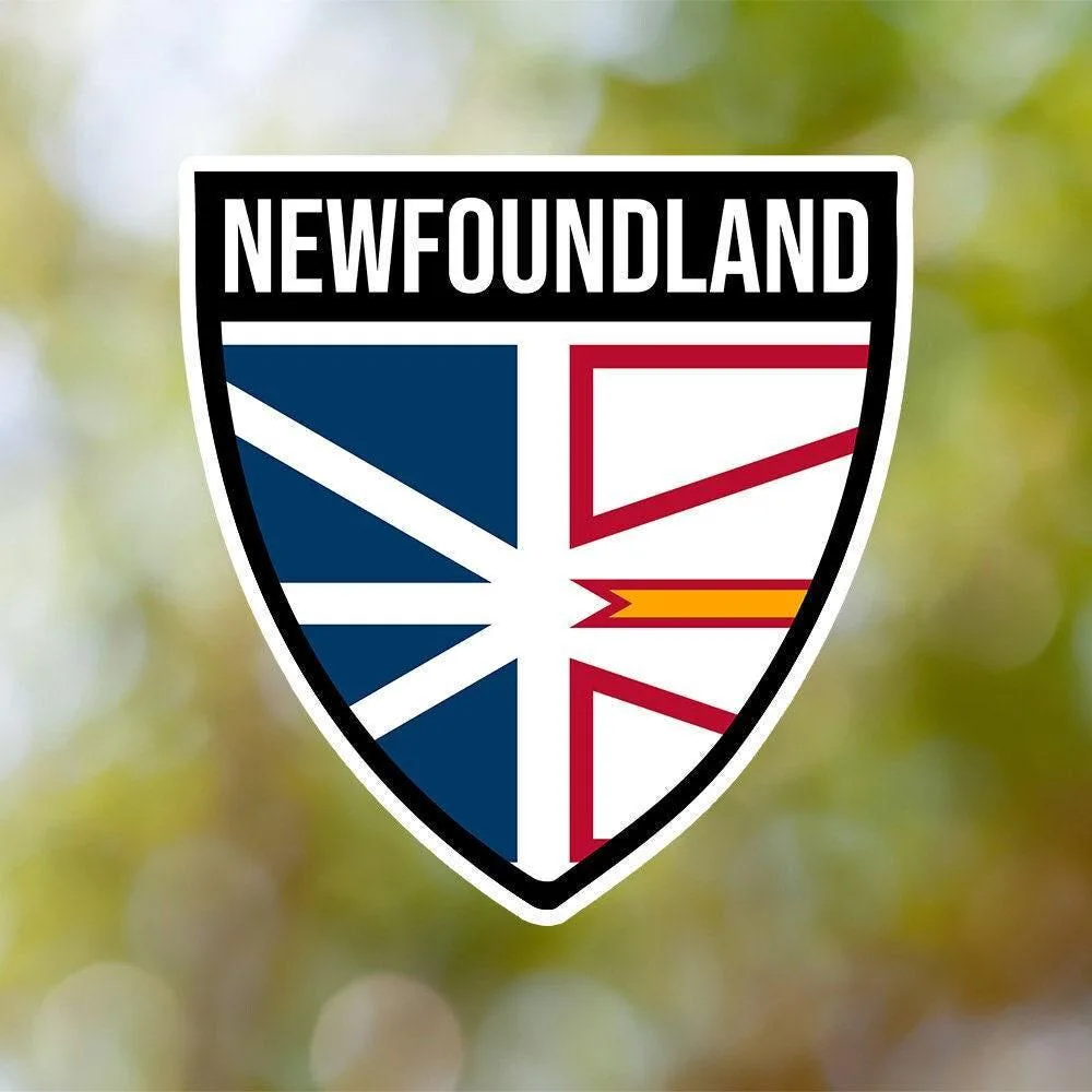 Newfoundland and Labrador Shield Sticker