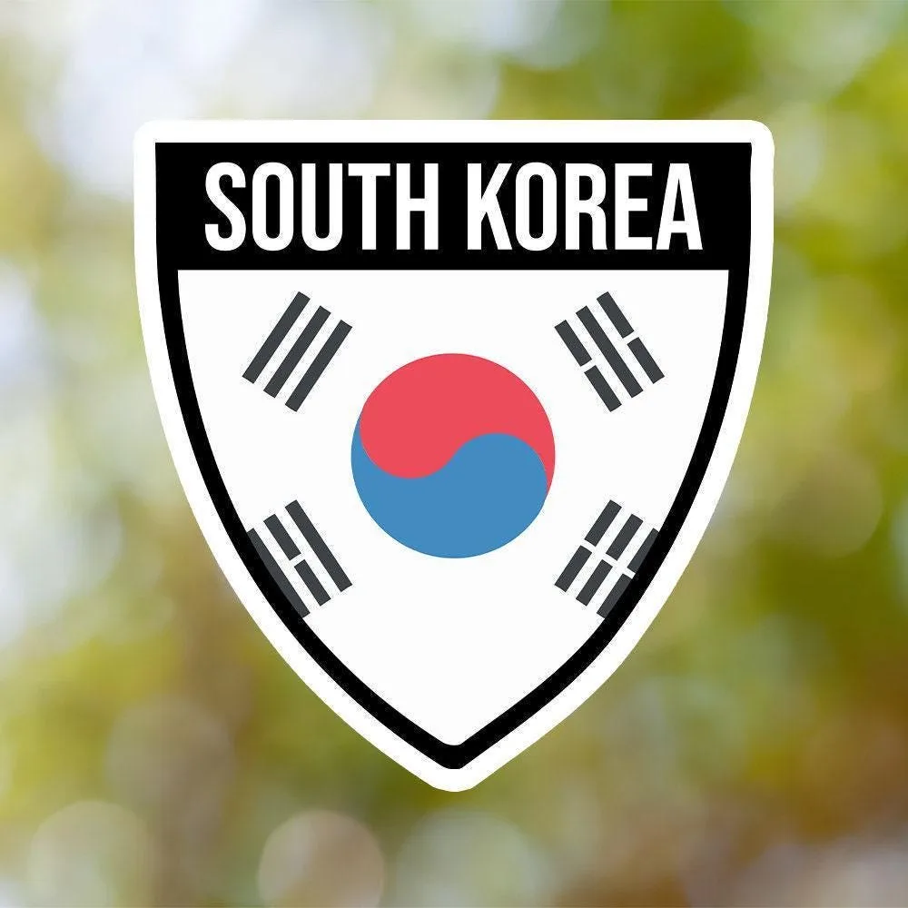South Korea Shield Sticker