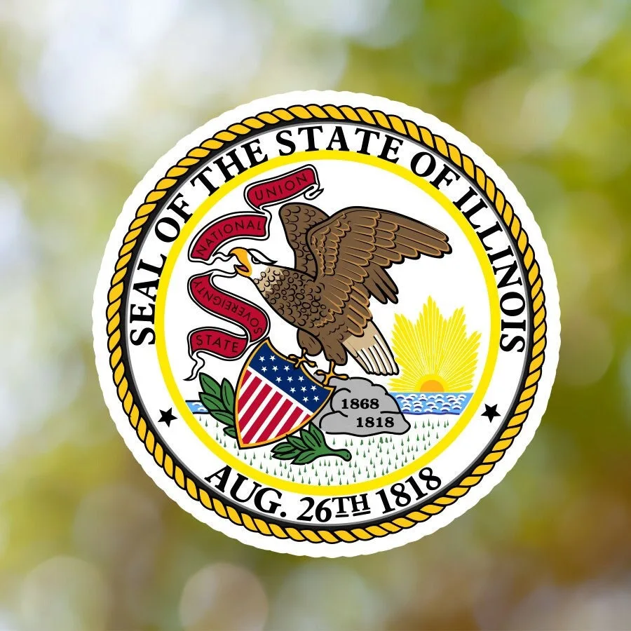 Illinois State Seal Sticker