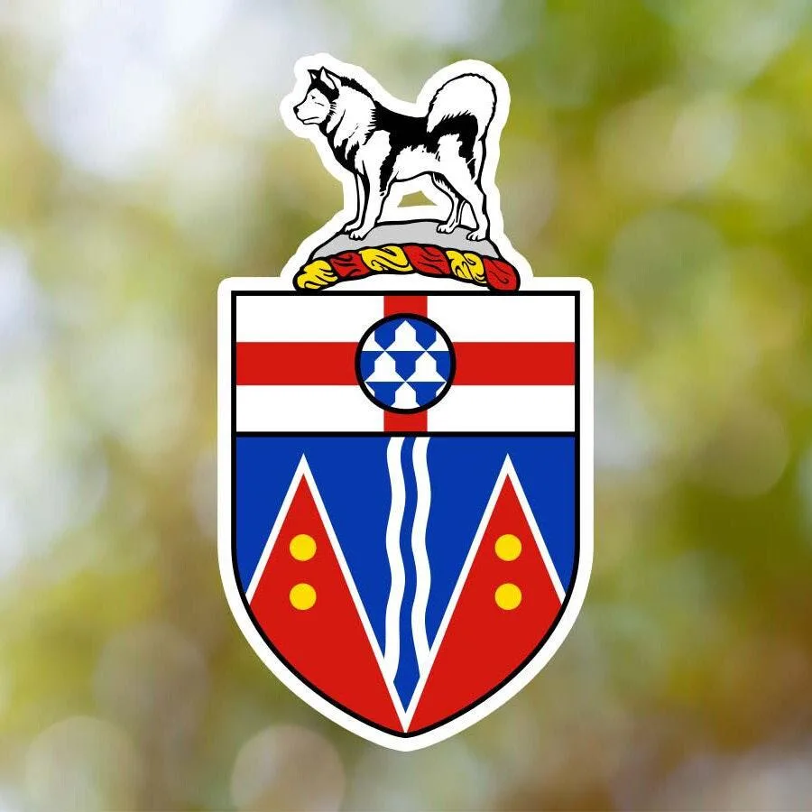 Canada Yukon Coat of Arms Sticker
