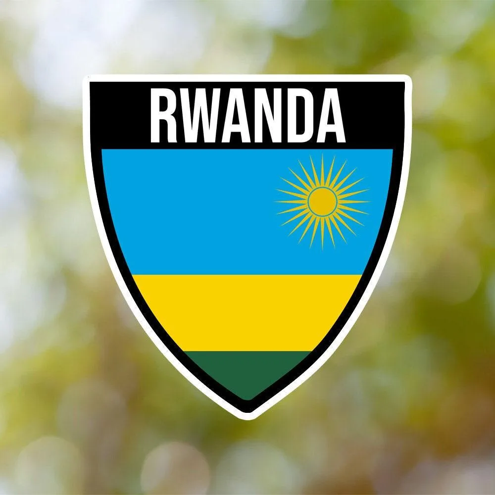 Rwanda Shield Sticker