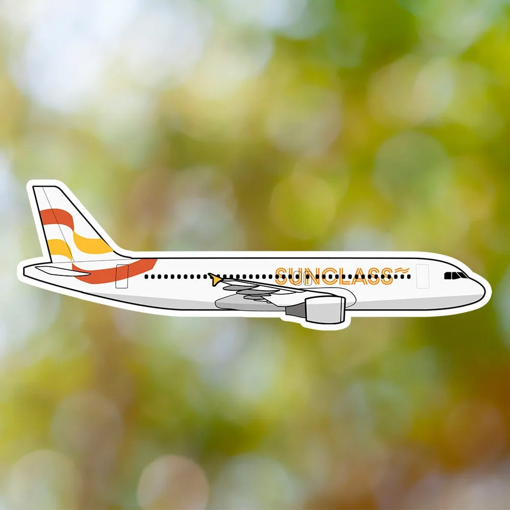 Sunclass Airlines A320 Sticker