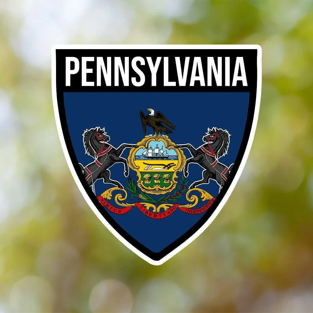 Pennsylvania Shield Sticker