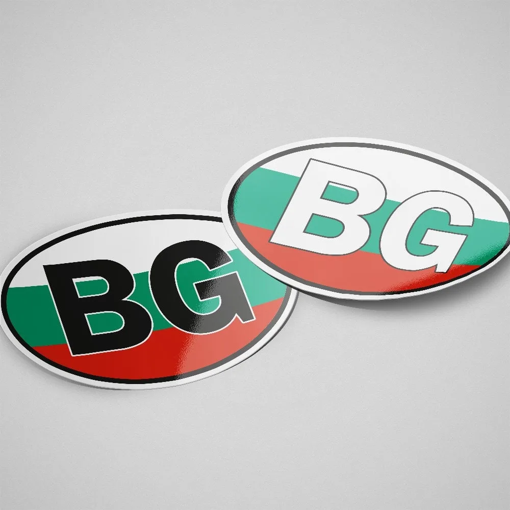 Bulgaria Sticker Oval Flag