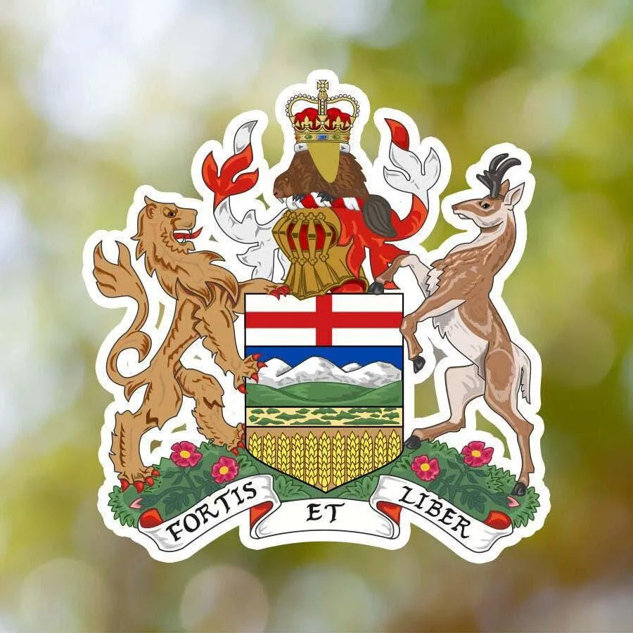 Canada Alberta Coat of Arms Sticker