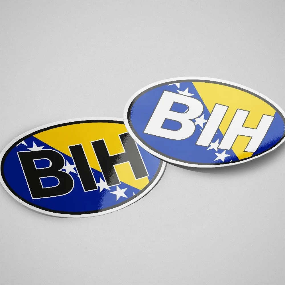Bosnia and Herzegovina Sticker Oval Flag