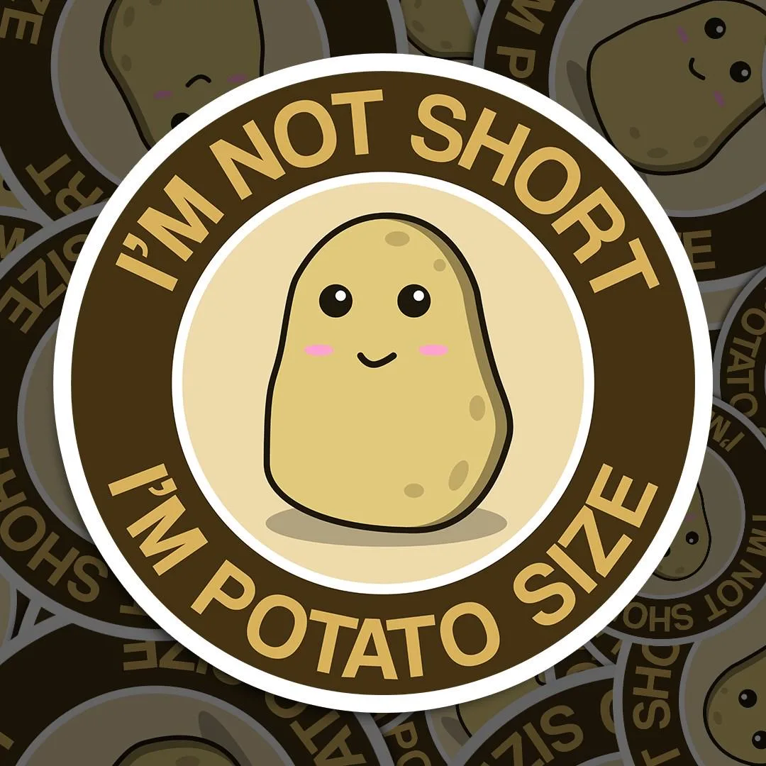 Potato Size Meme Sticker
