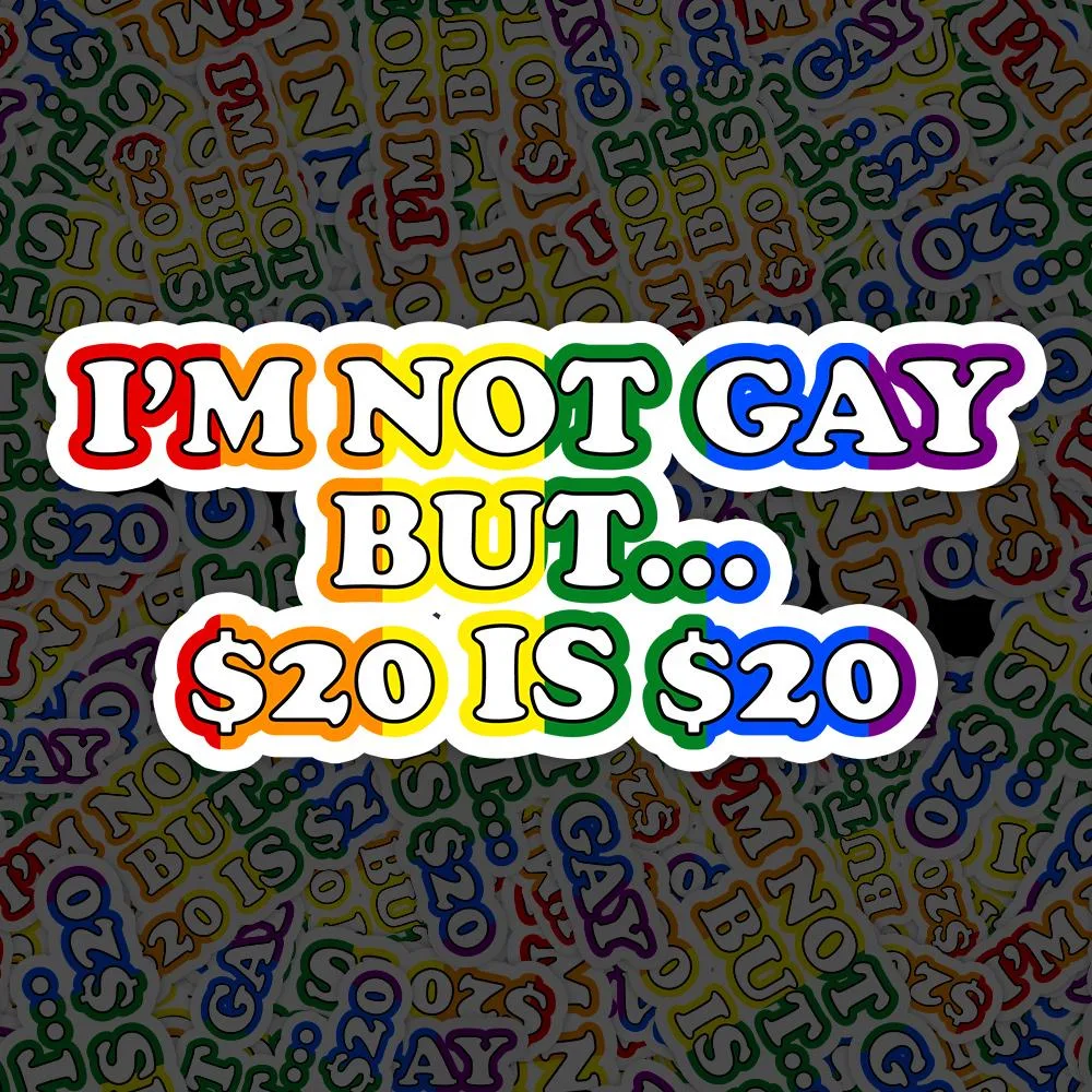 Not Gay But Meme Sticker