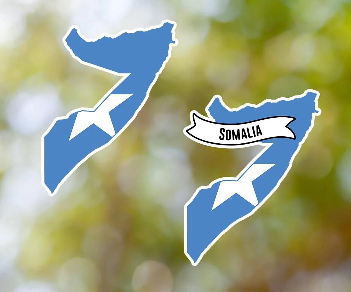 Somalia Country Shaped Sticker
