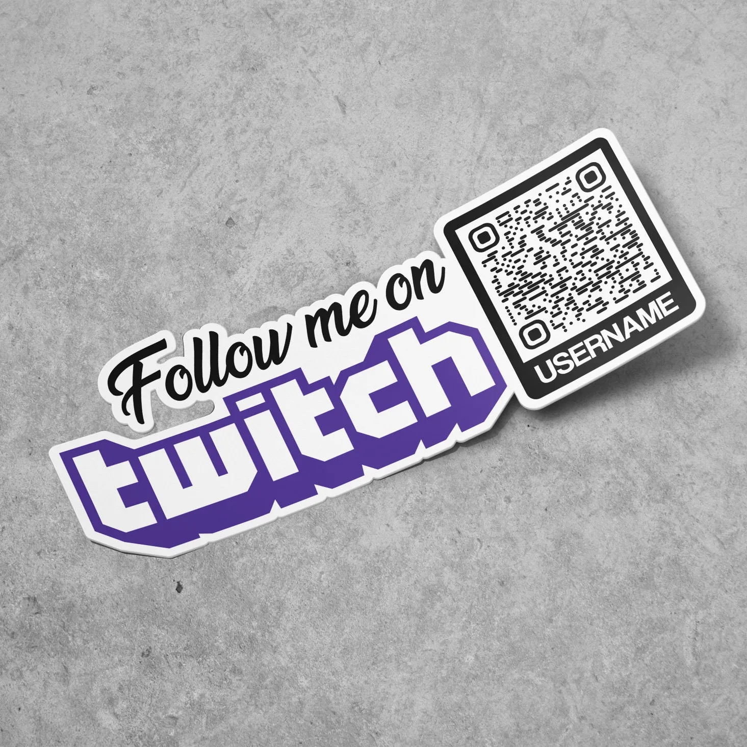 Custom Twitch Sticker Word QR Code