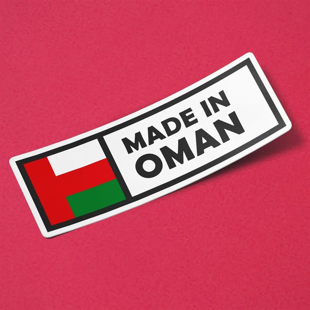Made in Oman Sticker