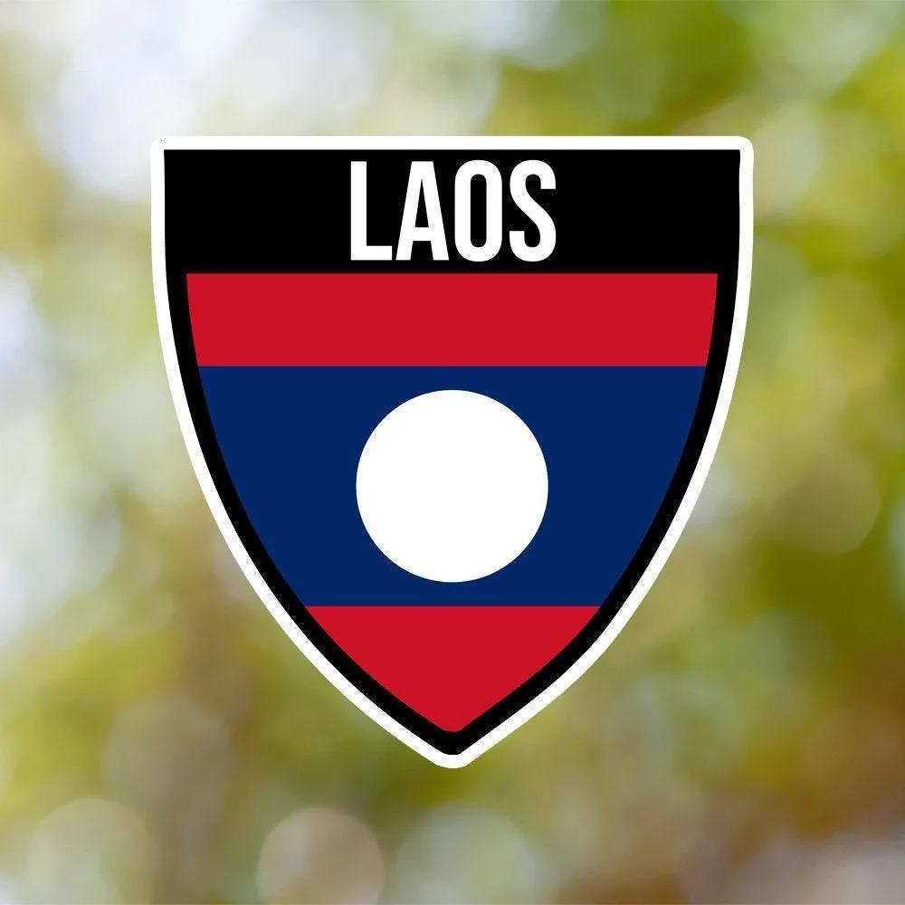 Laos Shield Sticker