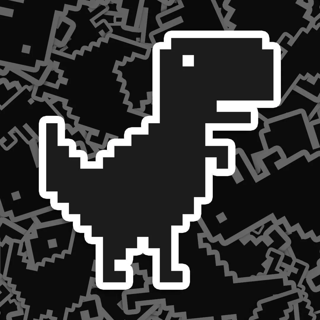 T-Rex Dino Offline Meme Sticker