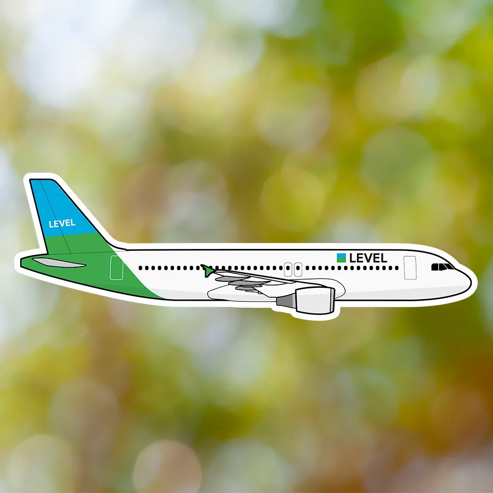 Level Airbus A320 Sticker