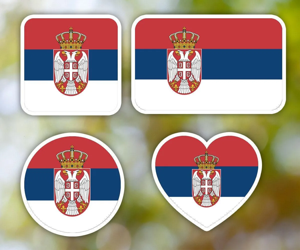 Serbia Geometric Sticker