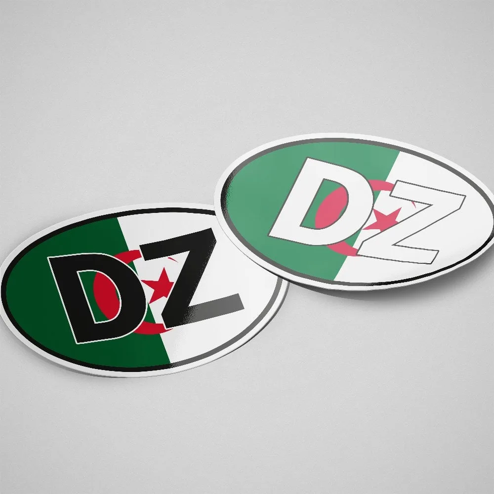 Algeria Sticker Oval Flag