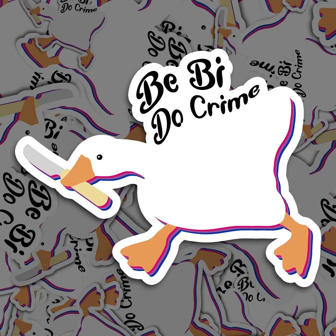 Be Bi Do Crime Goose Sticker