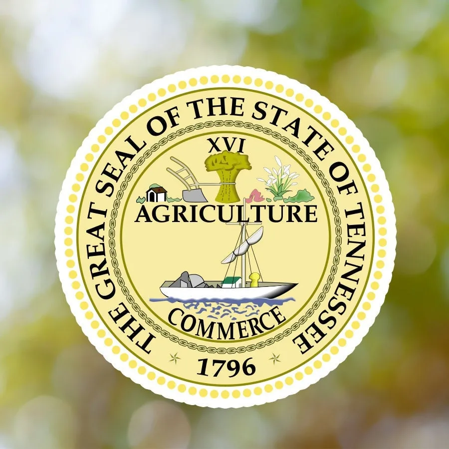 Tennessee State Seal Sticker