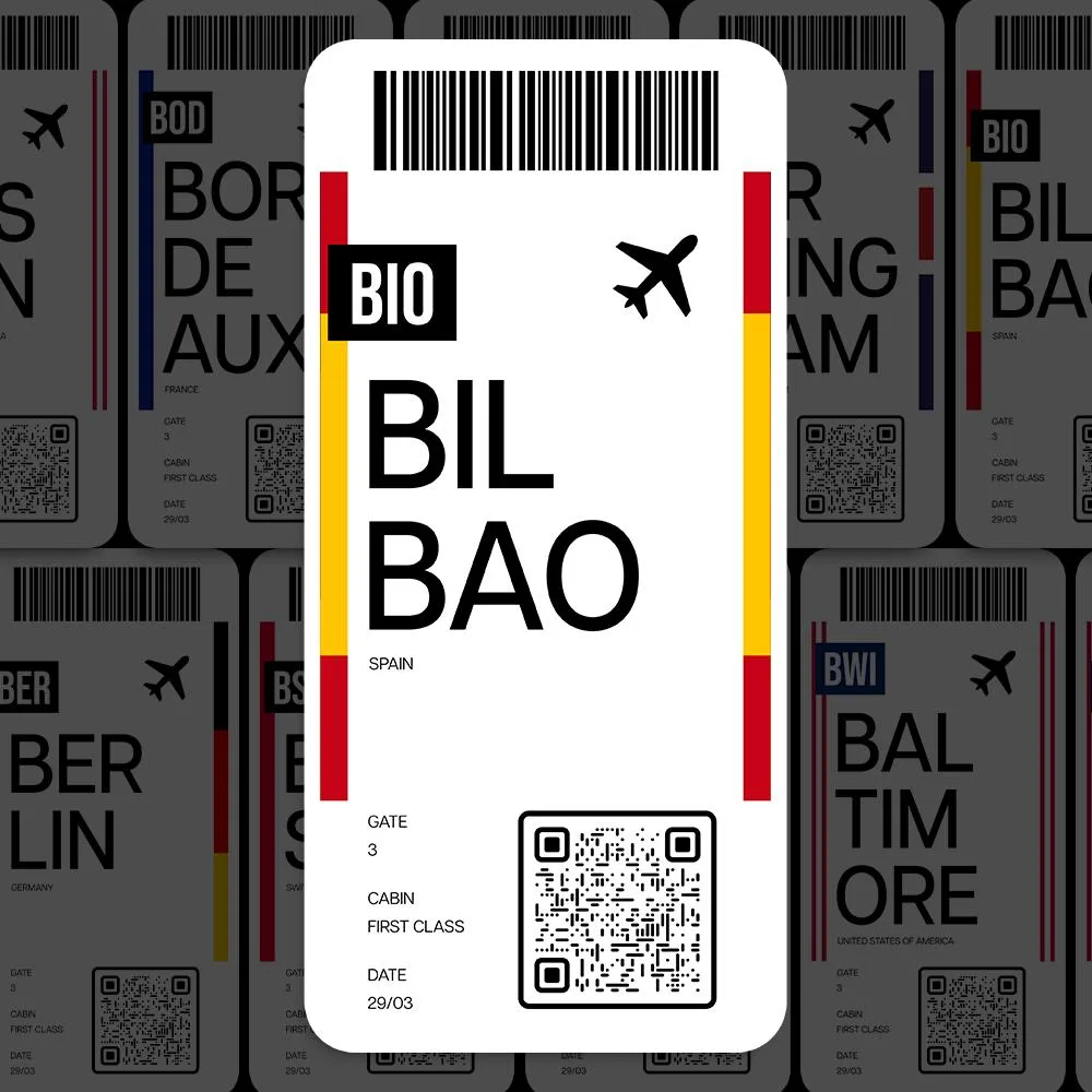 BIO Bilbao Airport Sticker