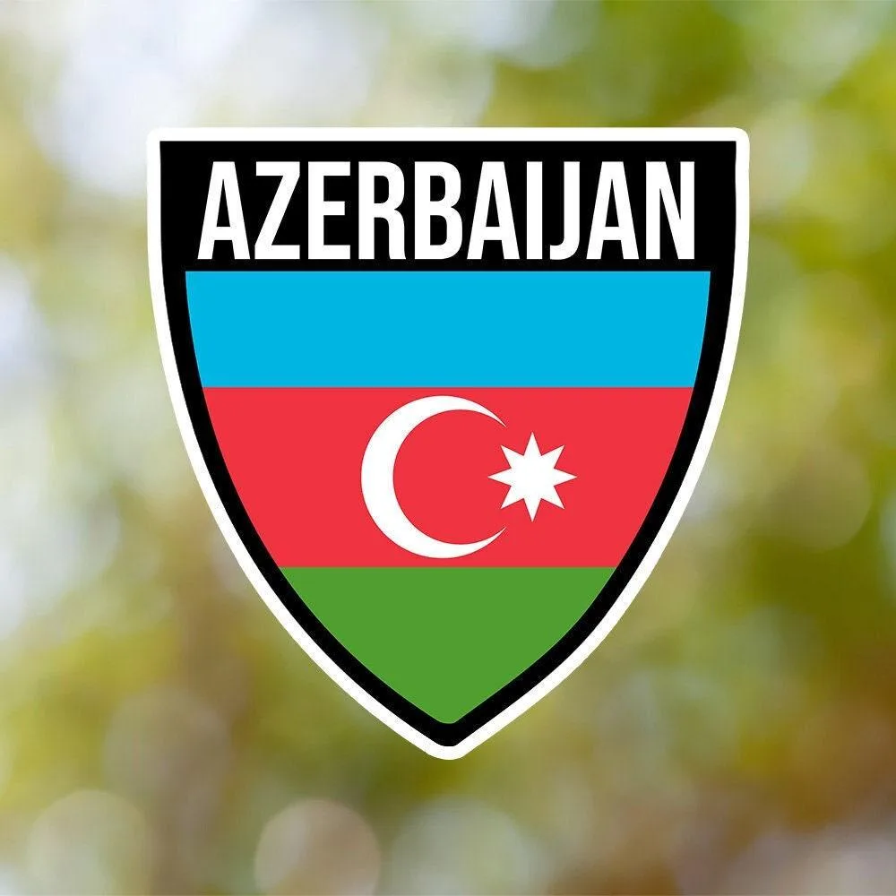 Azerbaijan Shield Sticker