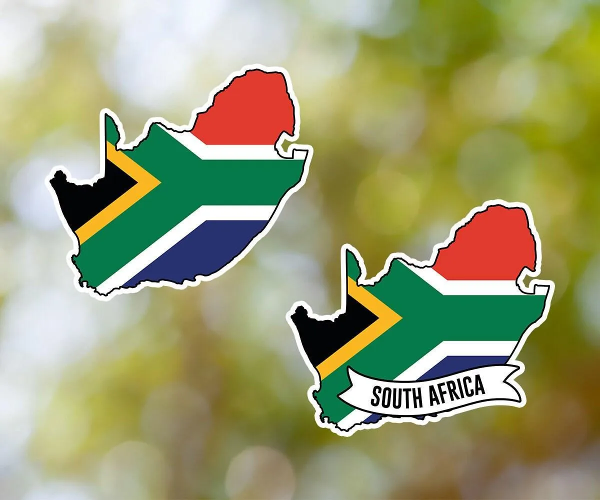 South Africa Country Shaped Sticker