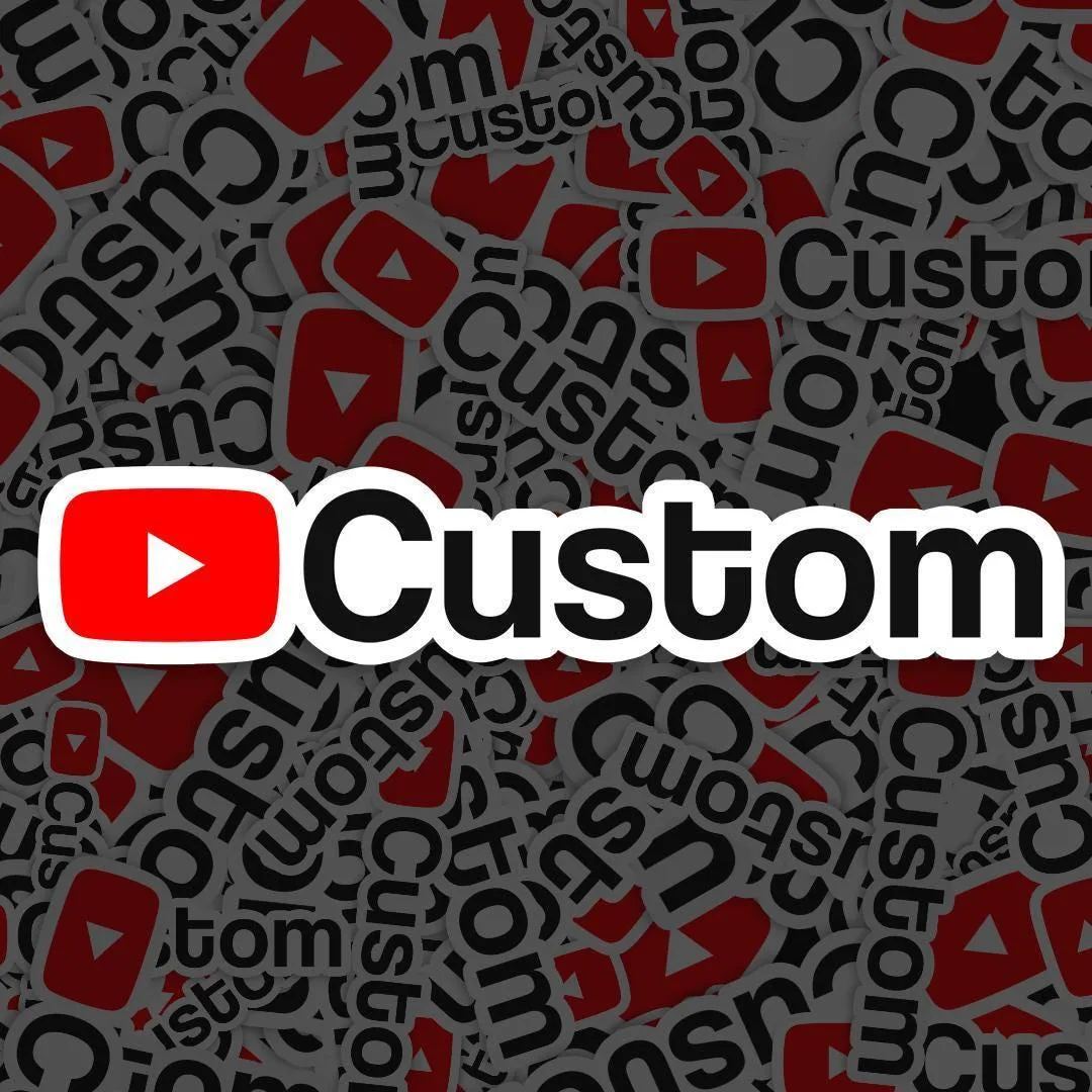 Custom Youtube Sticker