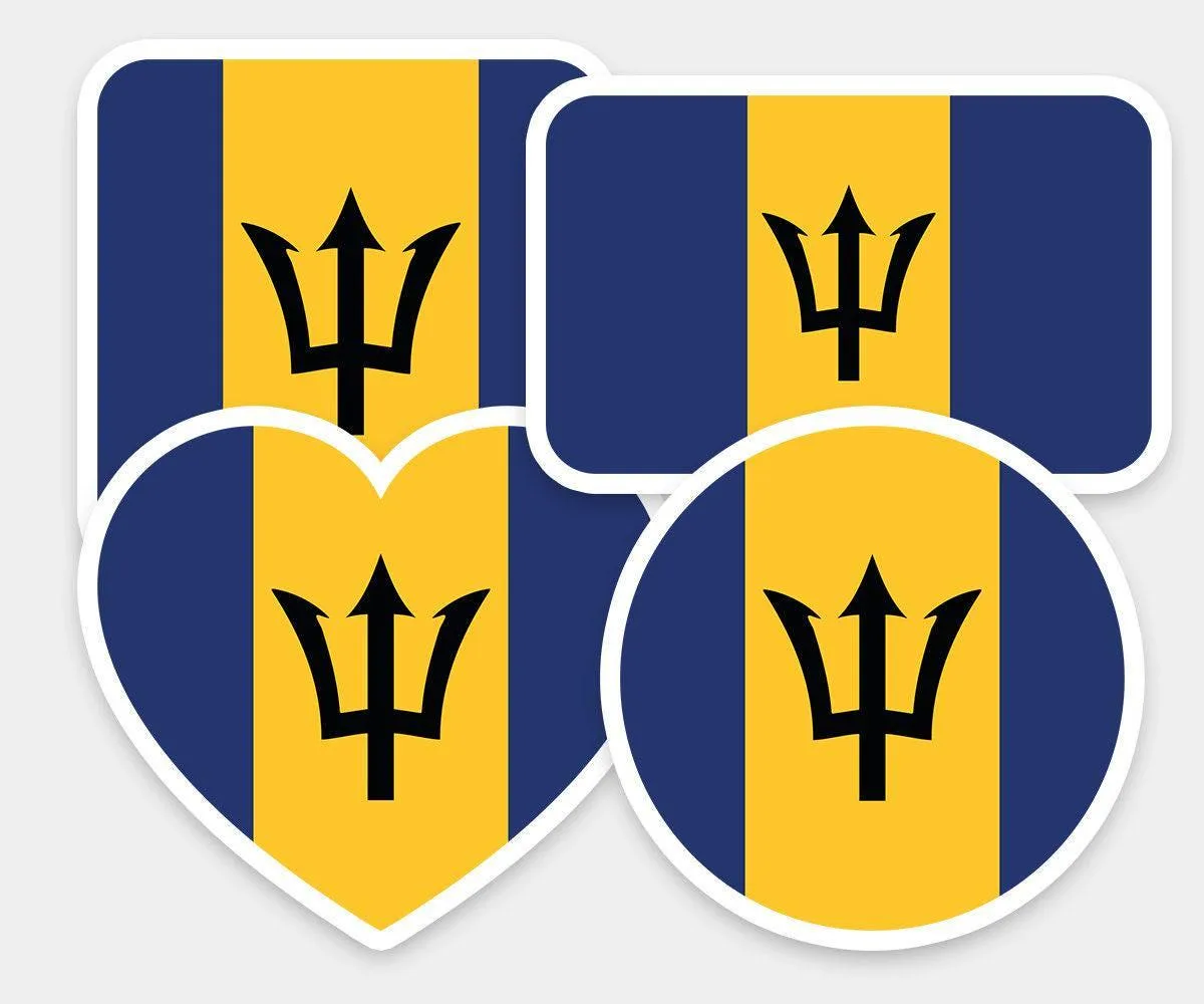 Barbados Geometric Sticker