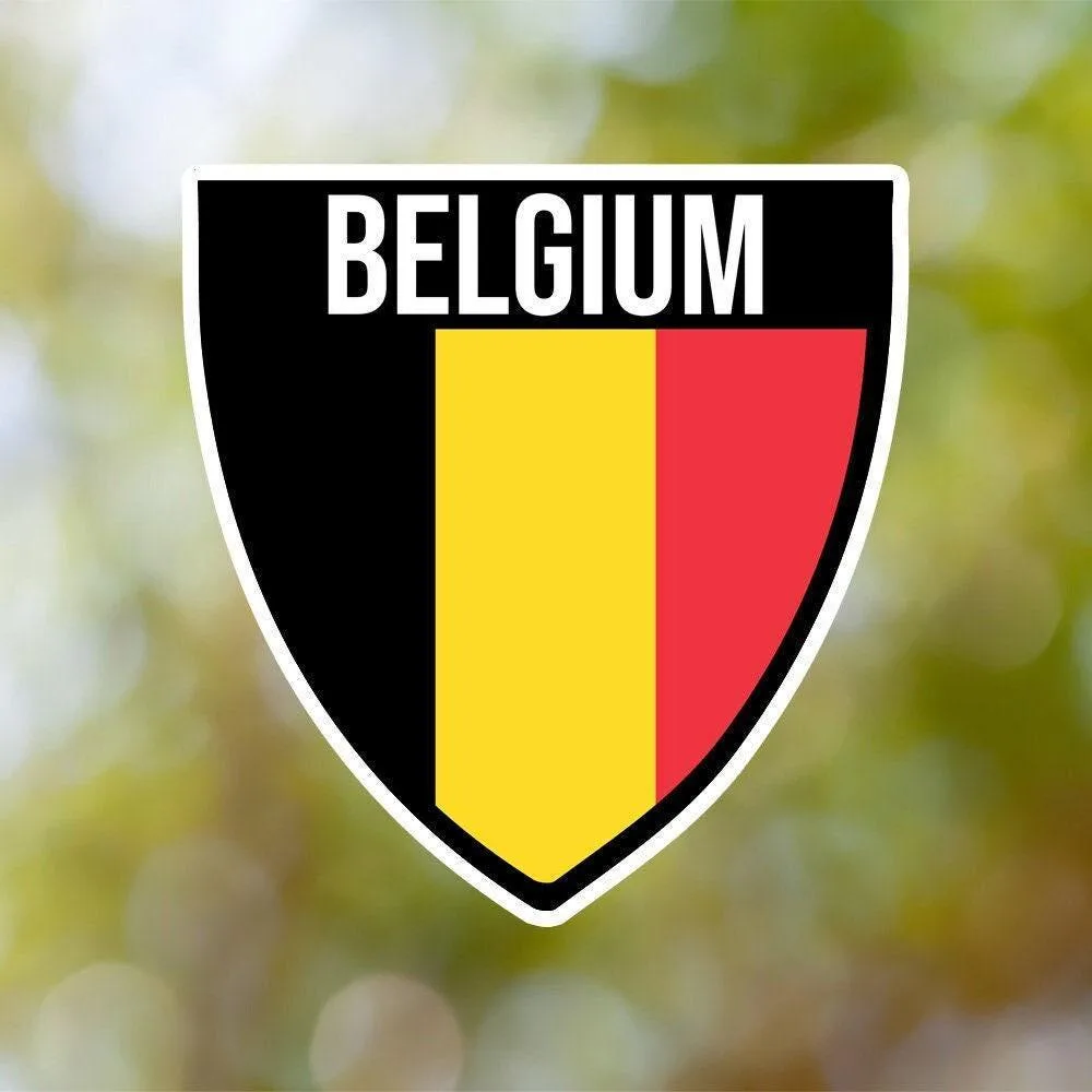 Belgium Shield Sticker
